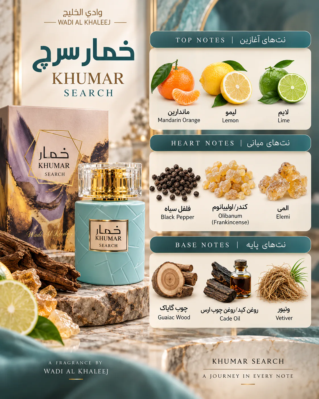 عطر وادی الخلیج مدل خمار سرچ 100میلی لیتر