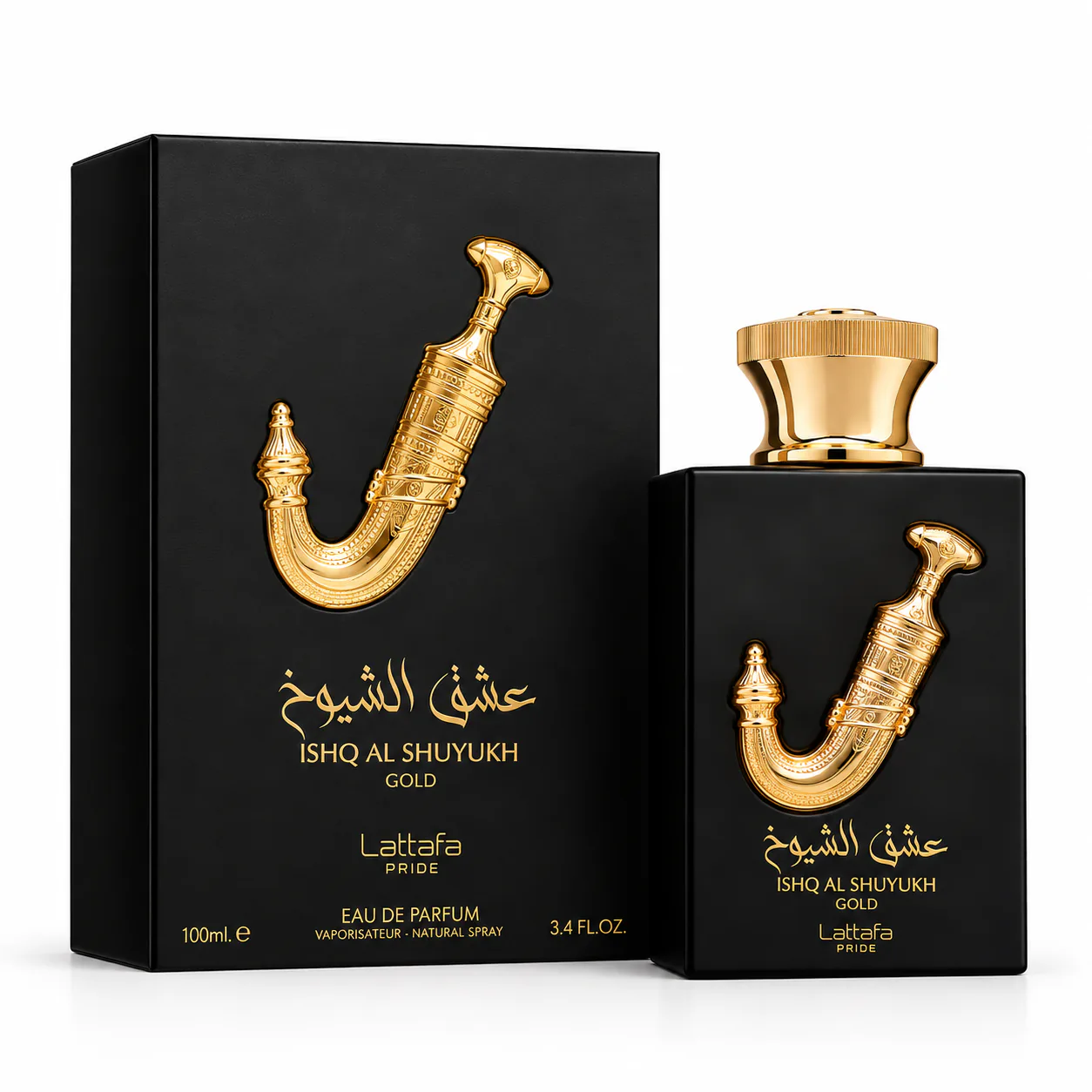 عطر لطافه مدل عشق الشیوخ طلایی ۱۰۰میلی لیتر