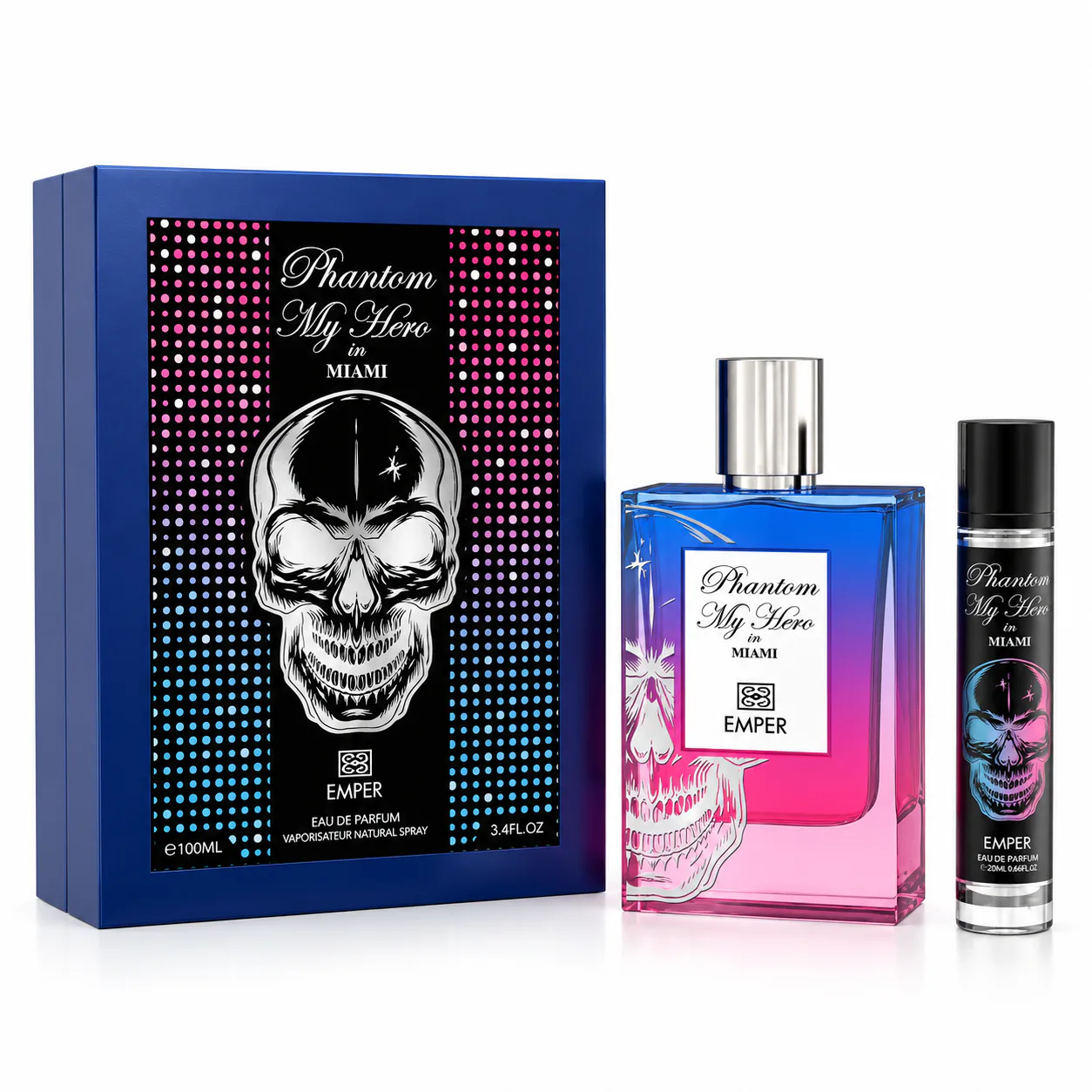 عطر امپر مدل فانتوم مای هیرو این میامی ۱۰۰+۲۰میلی لیتر